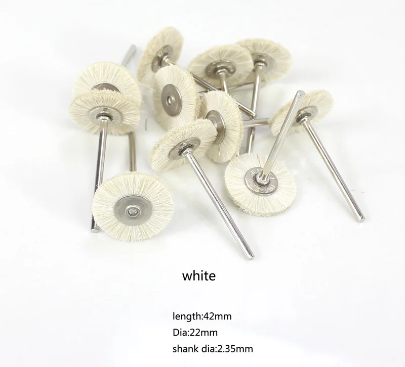10 pieces with Radial bristle kit Grinding wire brush 1/8 inch 3 mm handle detail polishing wheel for Dremel rotary tool