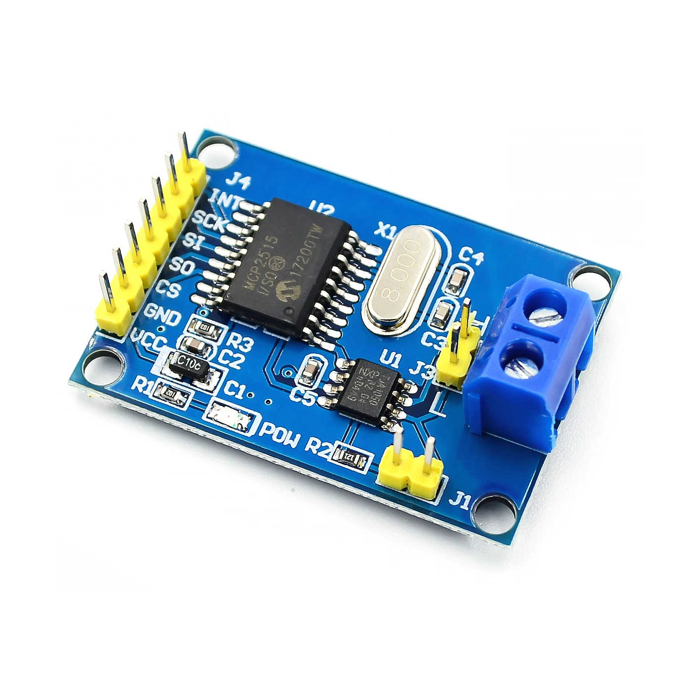 MCP2515 CAN Bus Module TJA1050 receiver SPI For 51 MCU ARM controller MCP2515 module in stock