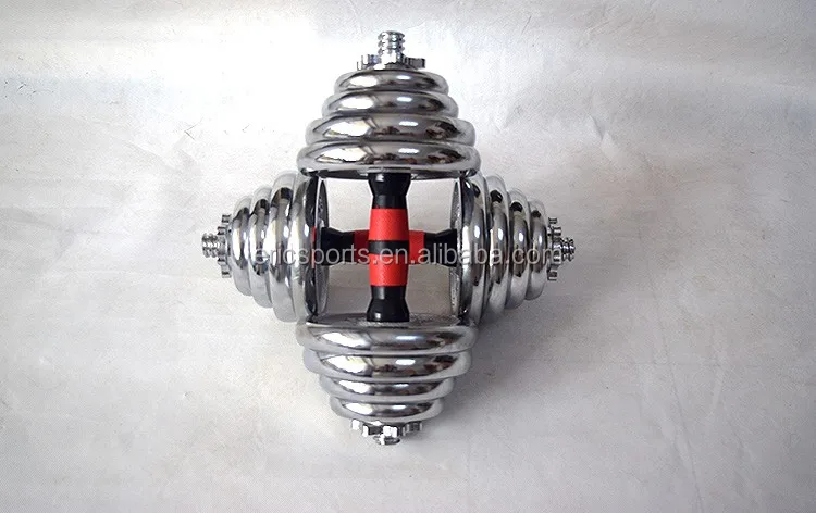 Direct Factory Cheap 20kg 30kg 40kg 50kg Fitness Durable Equipment Chromed Dumbbells