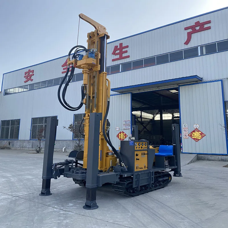 200m 300m Deep Hole Water Well Drilling Rig With Mud Pump