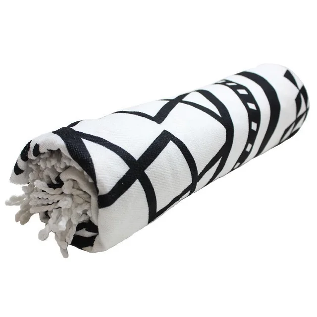 100%Cotton Bamboo Throw Blanket Fouta Towel Fringes Oversized Soft Hand Feel Items Travel Home Face Towels Eco-Friendly Material