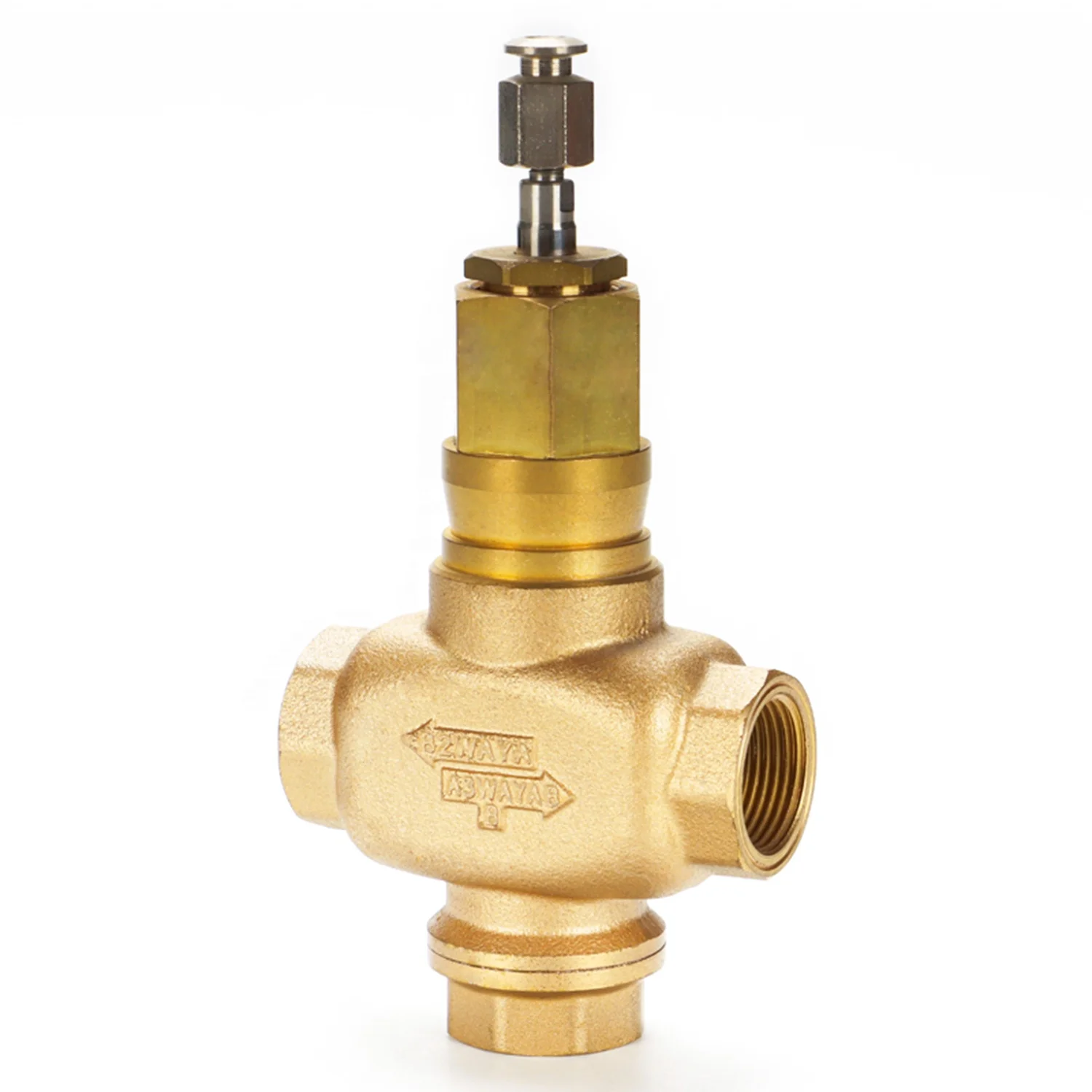 Hvac Control 1.6MPa Motorised Electric Solenoid Modulating Brass Globe Control Valve