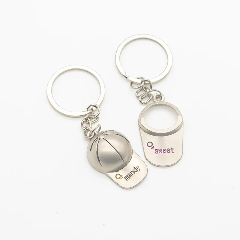 New Fashion Motorcycle Helmets Key Chain Cute Safety Helmet Knight Key Ring Star Hat Car Keychain For Men And Women