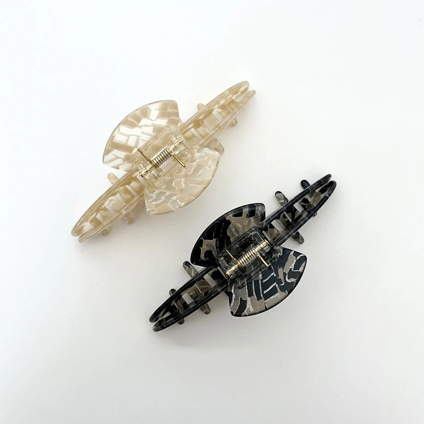 big pearl  crack hairpin Acetate unique  long hair advanced highlights fashion hair claw clip for young women