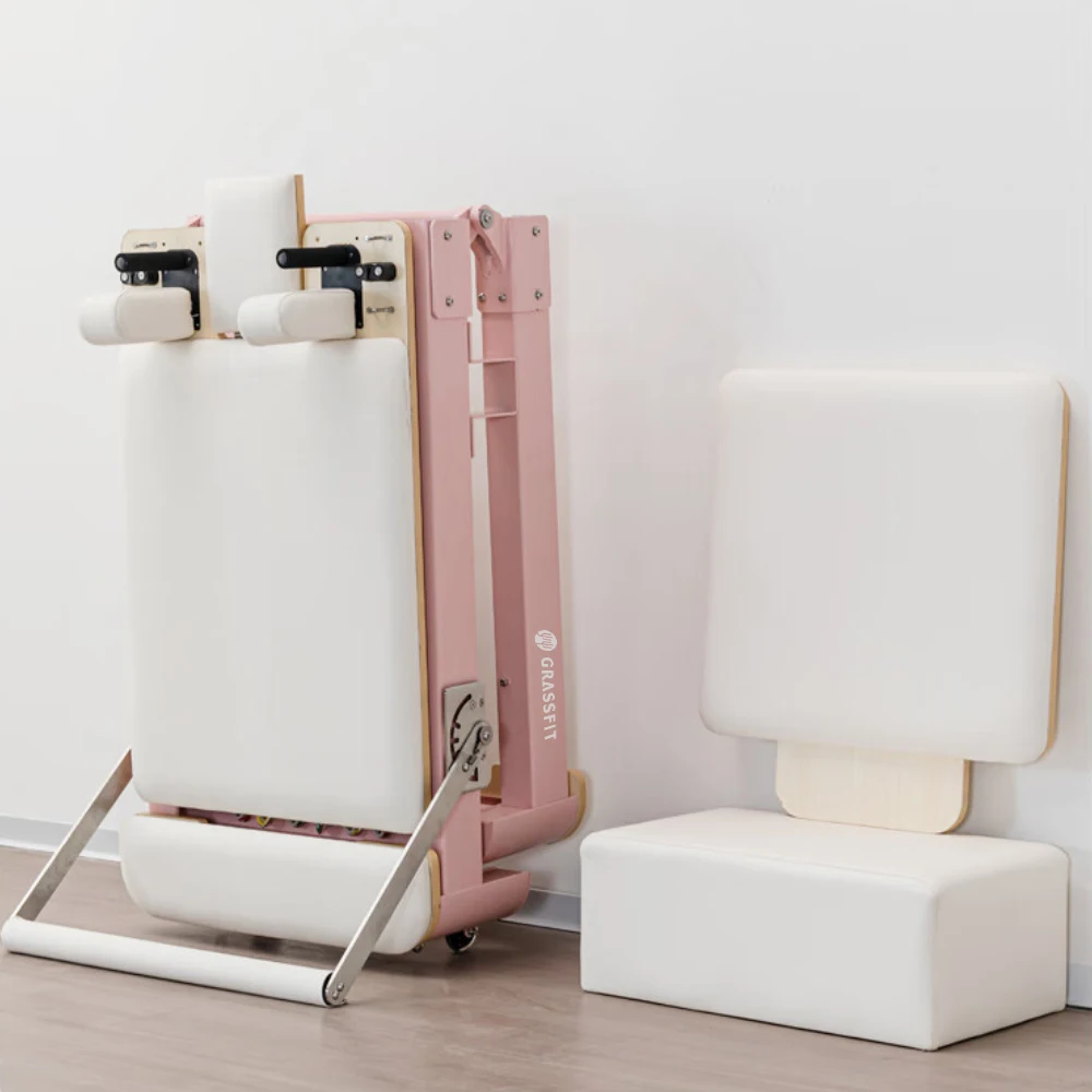 Custom New Product Portable Aluminum Pilates Machines Equipment Reformer Bed Folding Machines Foldable Light Cheap Commercial