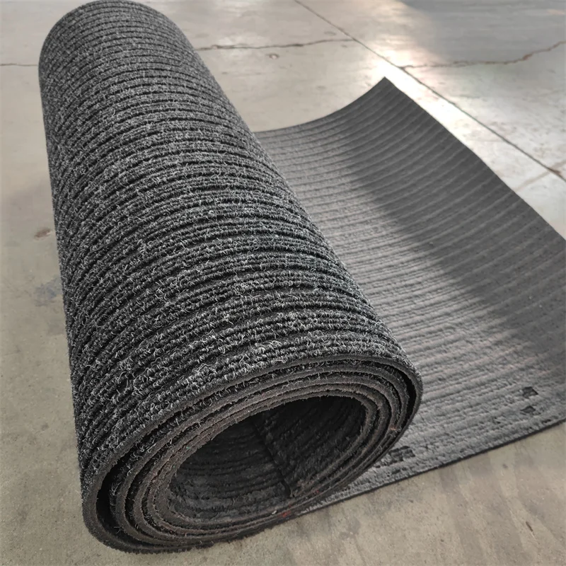 Anti Slip Latex Backing Ribbed Stripe Gold Sluice Rugs Carpet Gold Wash Rug Gold for Mali Africa Market