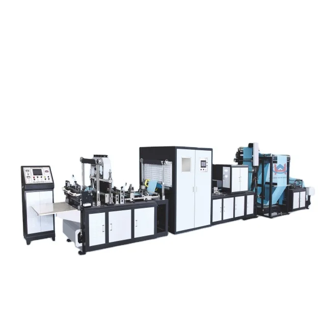 Baby.Lin pp non woven fabric bag making machine making box handle bag