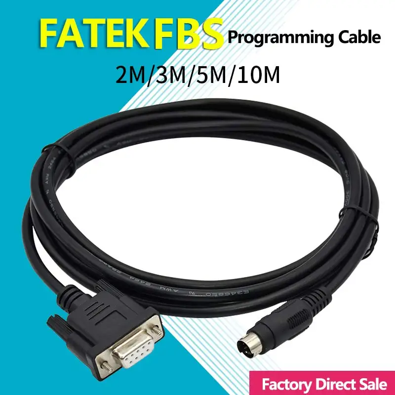 FBS-232P0-9F Suitable Fatek FBS B1Z Series PLC Programming Cable PC-FBS Serial Download Cable