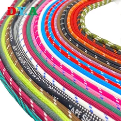 Custom Hoodie Drawstring Cord Sports Shoe Laces 5mm Round Polyester Hoodie Drawstring Cord with Plastic Tips