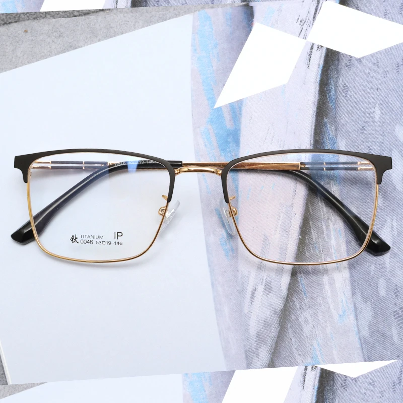 Ultra light unisex spectacle frames titanium ip eyewear frame optical glasses
