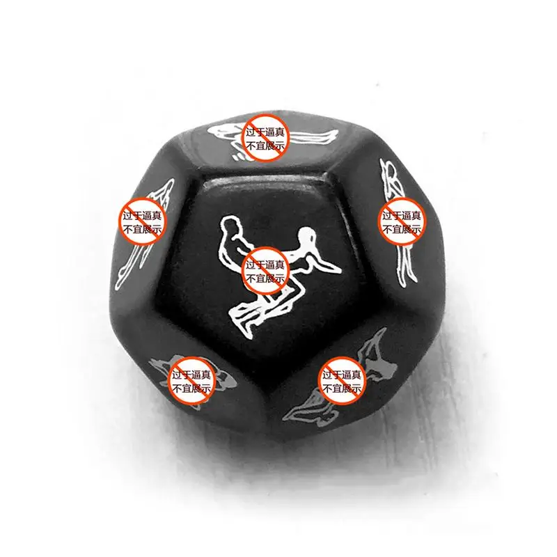 12 Sides Funny Love Posture Adult Dices Couple Love Game Gambling Erotic Toy,Luminous Sex Toys Couples Dice Enhance Intimacy