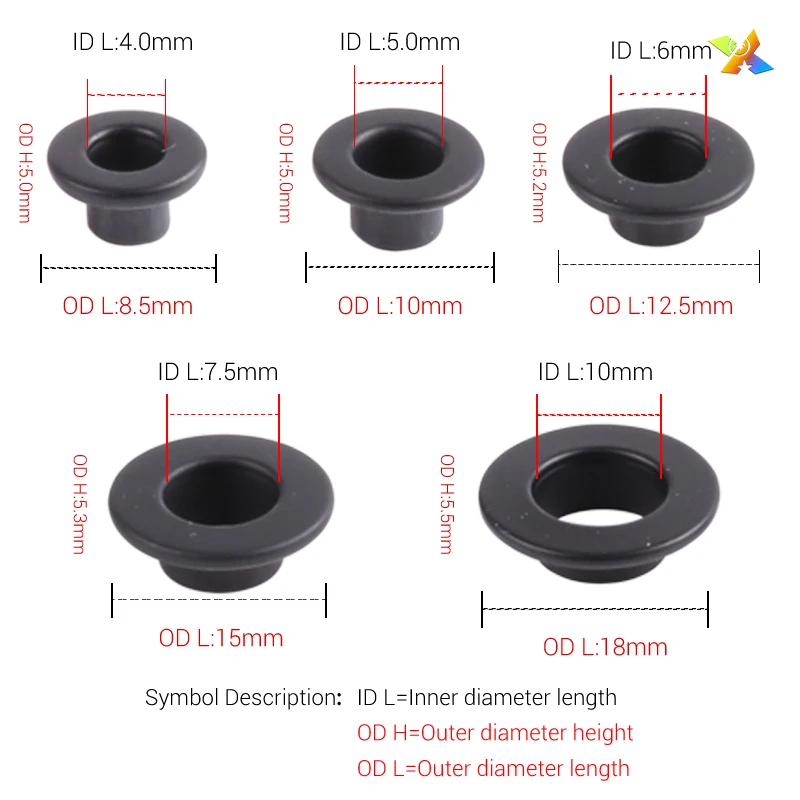 Customized high quality Double layer eyelets and grommets branded eyelets eyelet brass