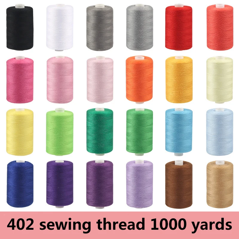 In Stock Wholesale High Quality 40s/2 clothing sewing thread 1000 yards polyester thread colorful handmade fine thread