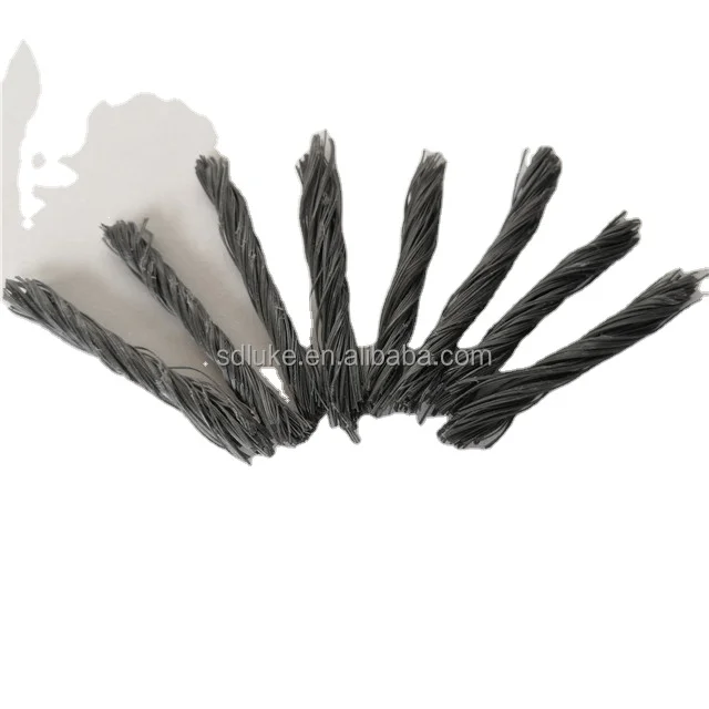 PP twisted bundle fiber Fiber Reinforced Concrete high crack resistance PP fiber for concrete