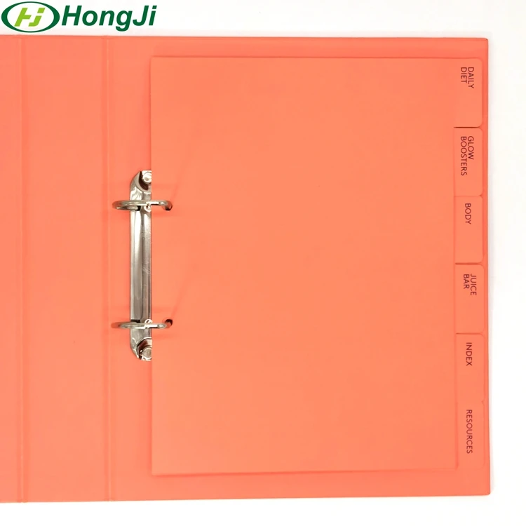 Custom Printed 2/3 /4 Hole Ring Binder A4 Paper File Folder Wholesale With 2/3/4 Rings