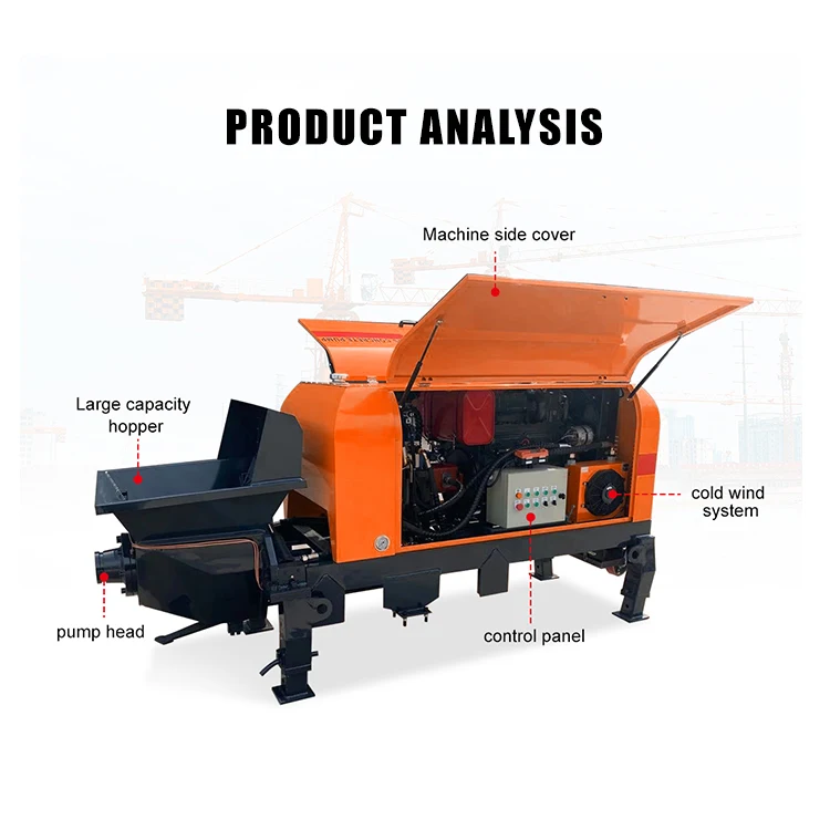 High quality concrete pump diesel engine pump motor concrete pump