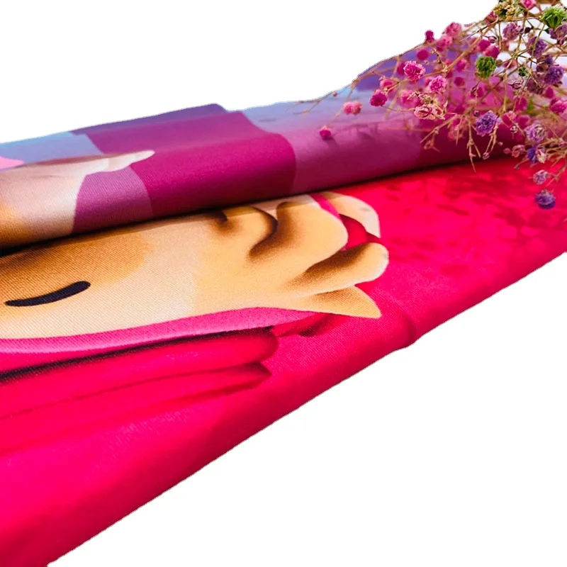 Span DBP Print Fabric Cloth Good Price No MOQ Custom Printed Brushed Poly For Kids