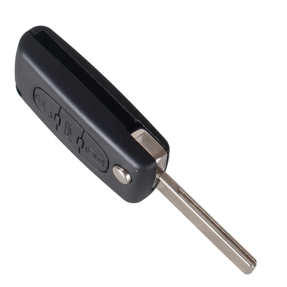 2, 3 Button Remote Control Key Fob Shell Flip Car Key Replacement For Citroen C2 C3 CE0536 Peugeot