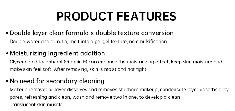 OEM COSMETICS LOGO Custom Cleansing Oil Cleanser Makeup Remover Eye Lip Waterproof Makeup Remover