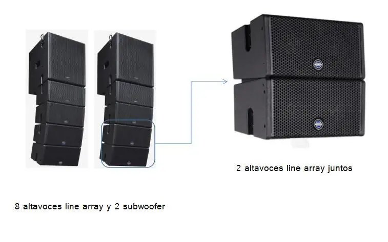 Morin COX-5.4 Mini coaxial line arrry pa system passive line array speakers