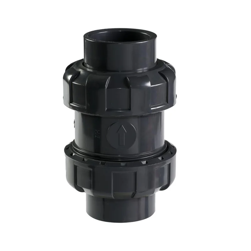 Фитинги DIN/JIS/ANSI из ПВХ Sch80 UPVC/CPVC/Pph/PVDF EPDM герметизирующий обратный клапан для кислотно-основного химического производства