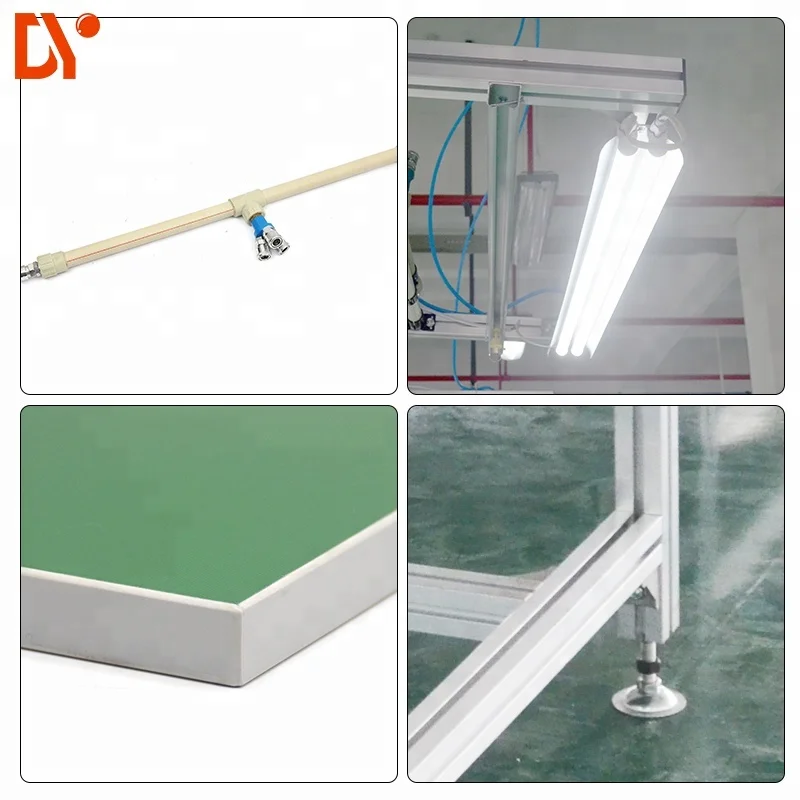 Factory Price  Aluminum profile workbench customized and easily control anti-static system