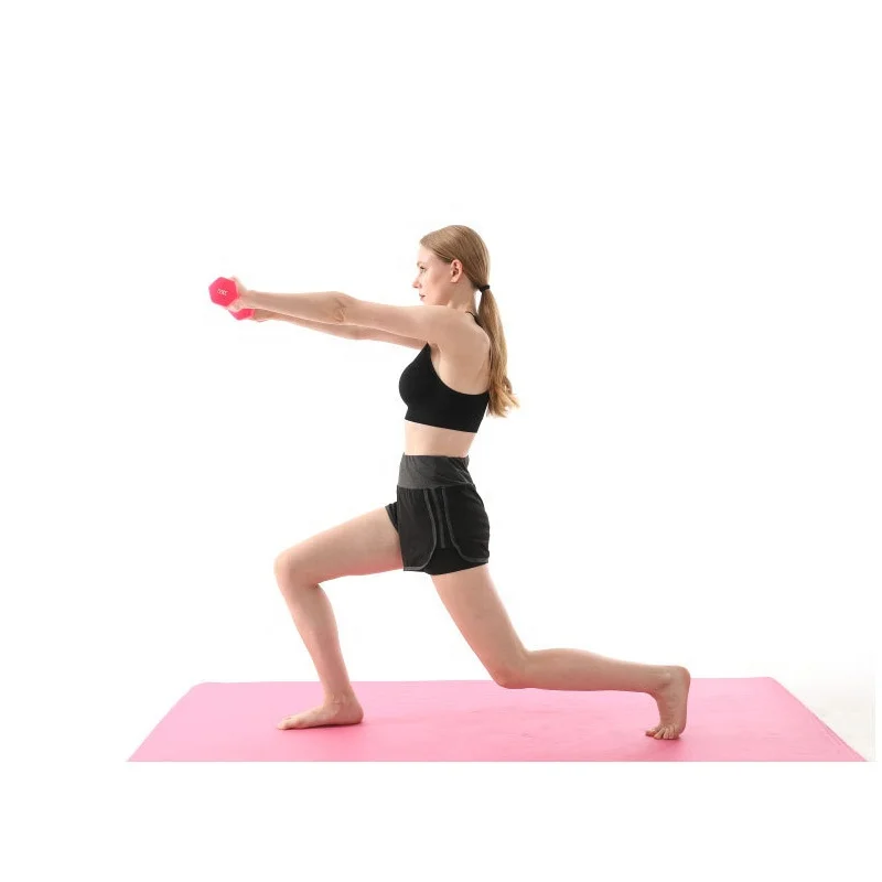 Deluxefit Custom OEM Best Quality Gym Hex Vinyl Neoprene Dipping Dumbbell and Dumbbell Setbbells Set