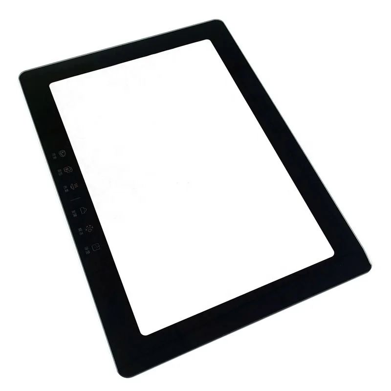 Appliance tempered glass panel high temperature silk screen printing smart home display control glass oven panel glass