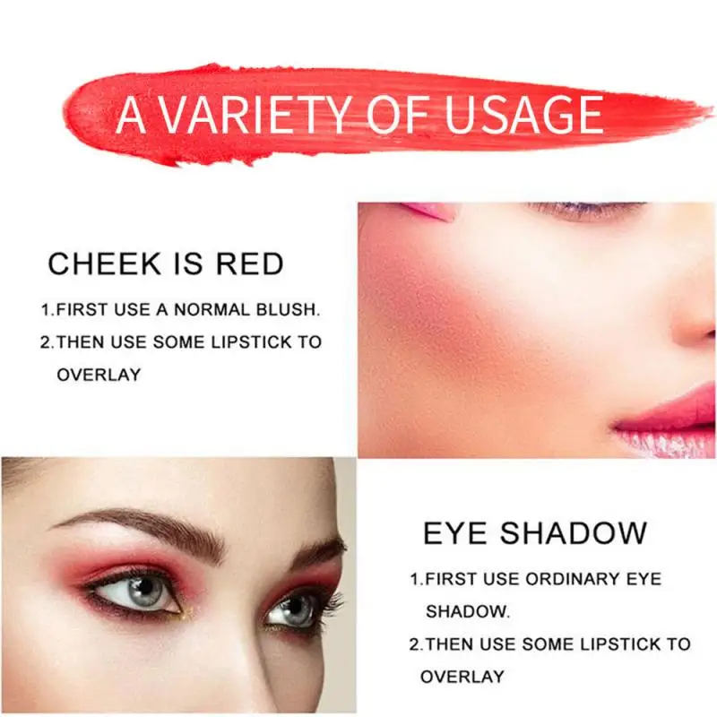 Hot 6 Color Petal-style Lipstick Matte Lipstick Lips Makeup Cosmetics Romantic Beauty Waterproof Lipstick