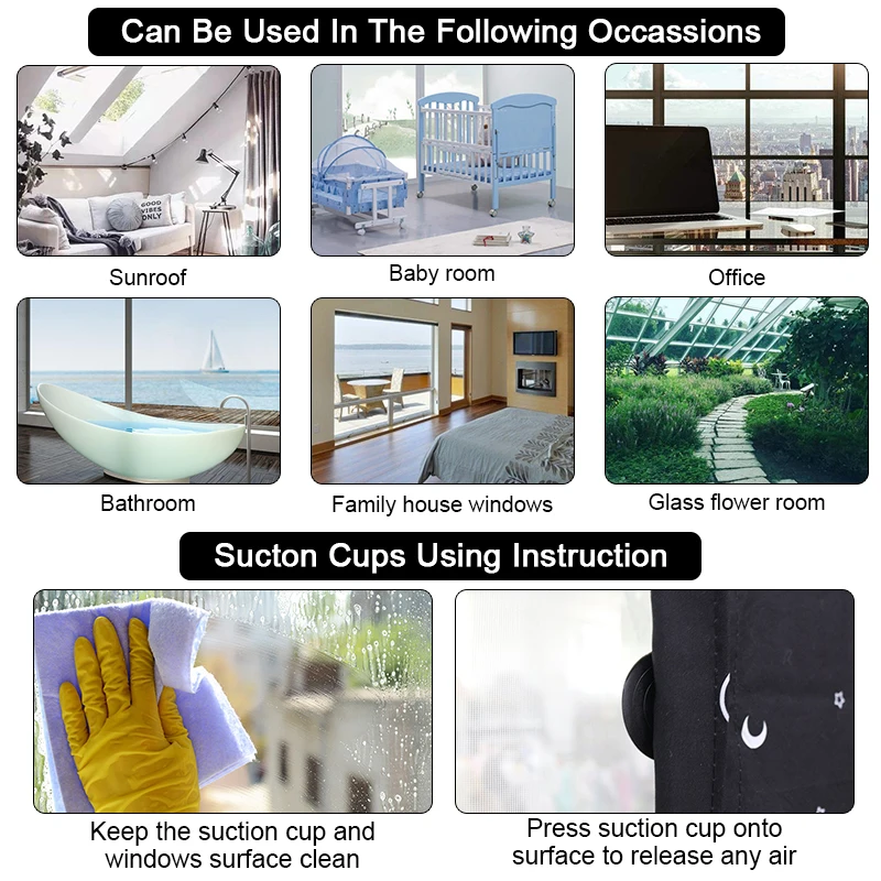 Новые портативные дорожные светонепроницаемые шторы, милый детский дизайн, съемные светонепроницаемые шторы на присосках с волшебной лентой