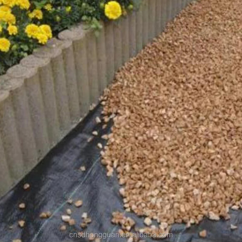 mulch layer landscape garden black plastic ground cover woven mulch weed control barrier mat agriculture fabric