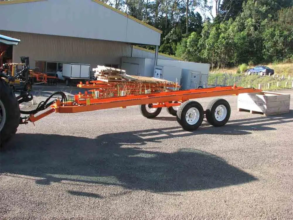 FHM Farmer helper Fruit Bin Trailer Hauler FBT4 orchard trailer  bin runner