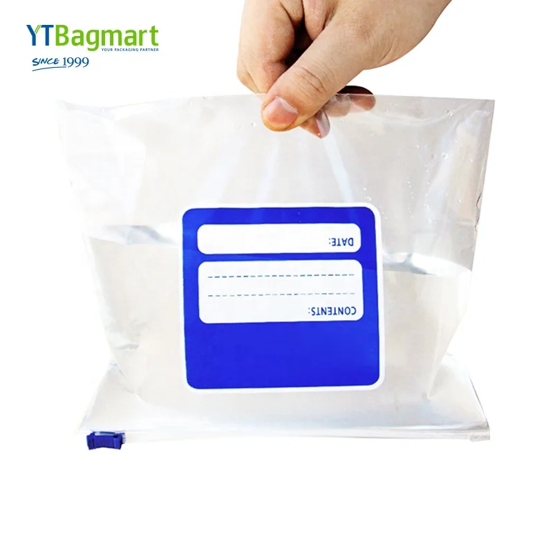 Plastic Strong Slider Ziplock Top Zipper Bags with Slider