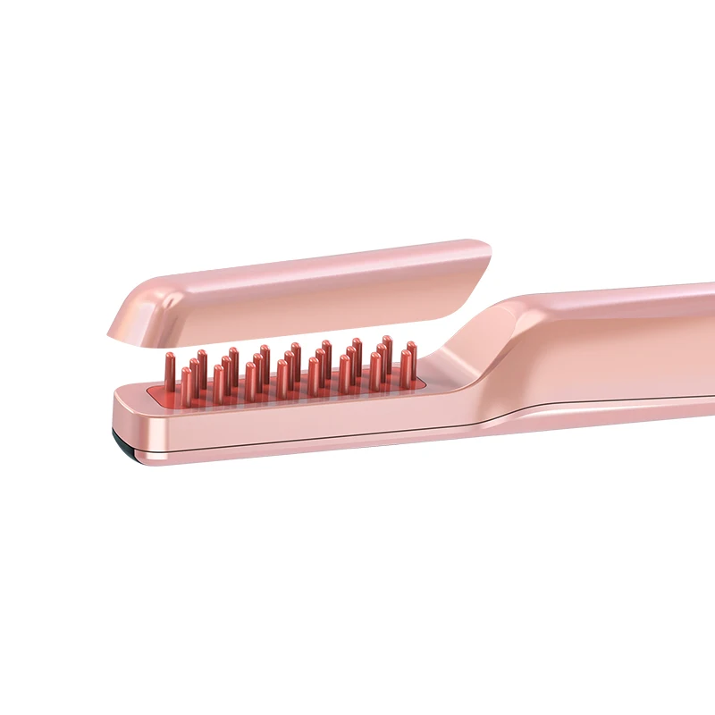 
Direct Selling Pink and Black Metal Cordless Convenient Hair Massage Comb Brush Gift Set for Daily Life 