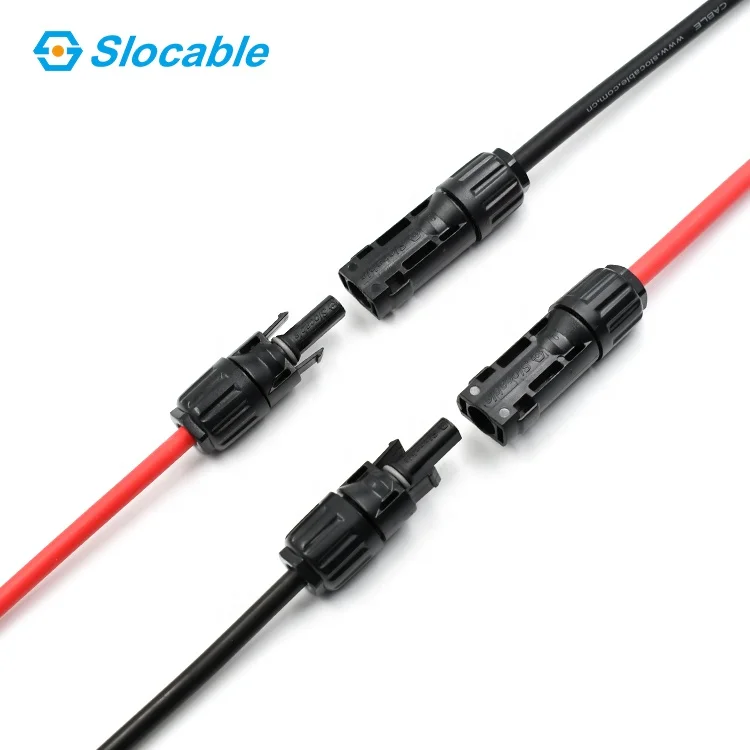 Slocable Solar PV Cable 4mm 6mm Photovoltaic Wire Stranded Tinned Copper DC Solar Cable For Solar System
