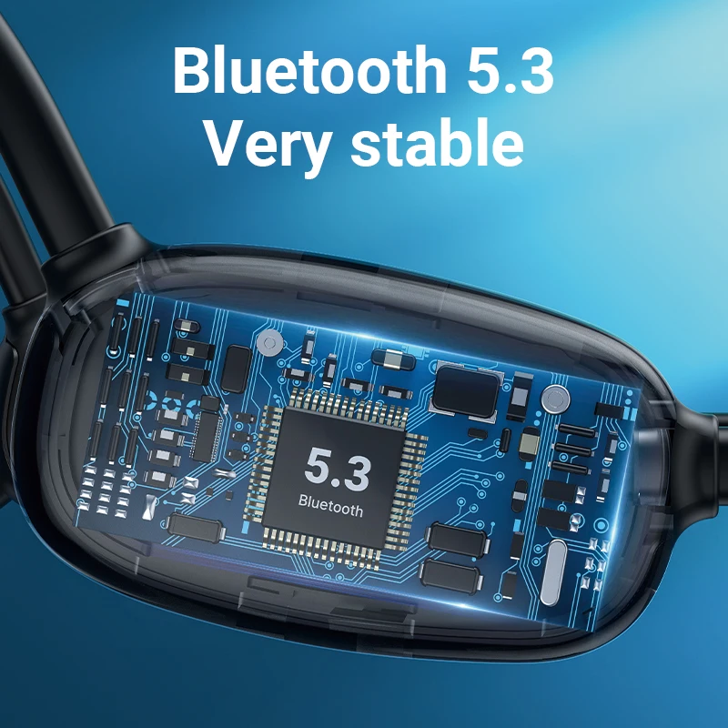 Bone Conduction wireless Earphones Ear Hook Cordless Headset with Double Microphone Stereo Sport Painless headphones