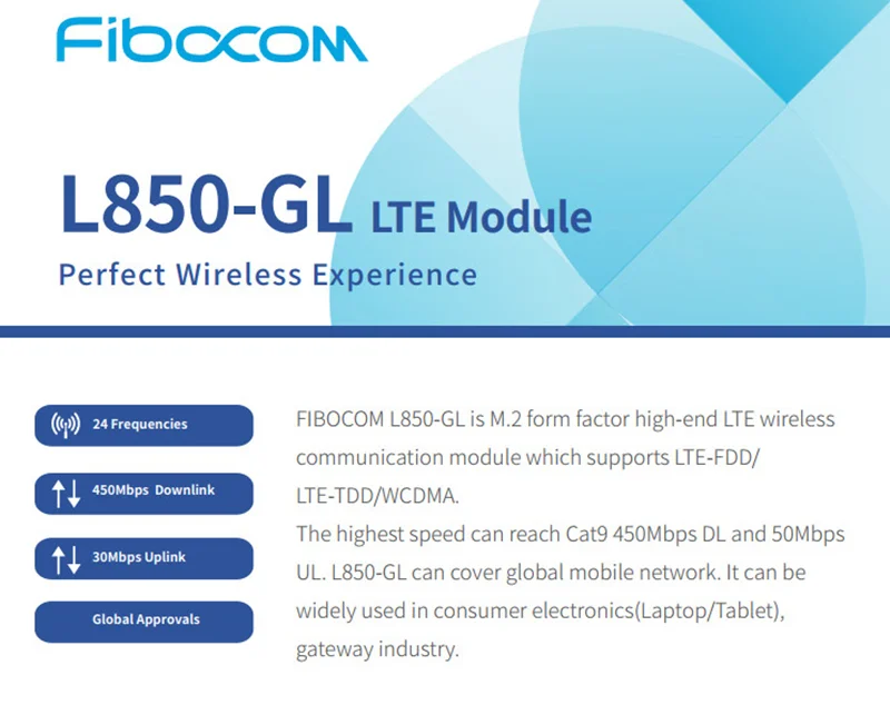 4 аппарат не привязан к оператору сотовой связи Cat9 беспроводной модуль Fibocom L850-GL FRU 01AX792 M.2 WWAN карты для ThinkPad X1 углерода Gen6 X280 T580 T480s L480