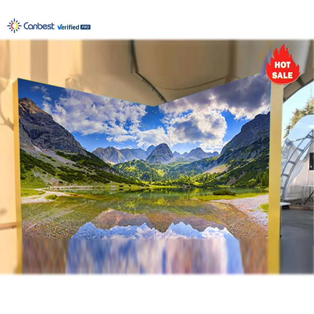 7680Hz P1.9 P2.6 2.6Mm Curved 8K Led Video Wall Panel For Virtual Production Cave Led Display Screen