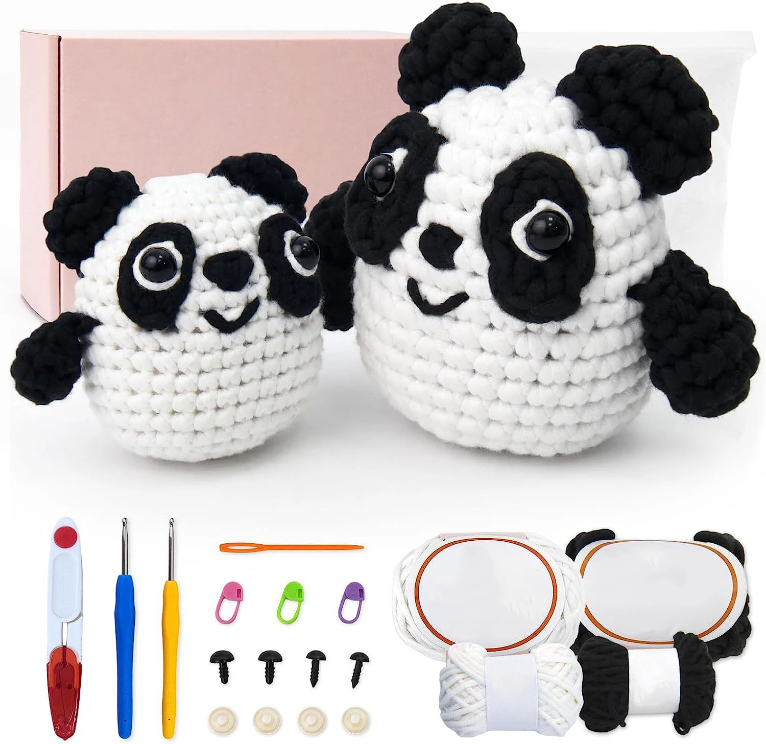 Panda Animal crochet kit DIY accessories for DIY knitting doll kit for beginners DIY crochet kit for women new design