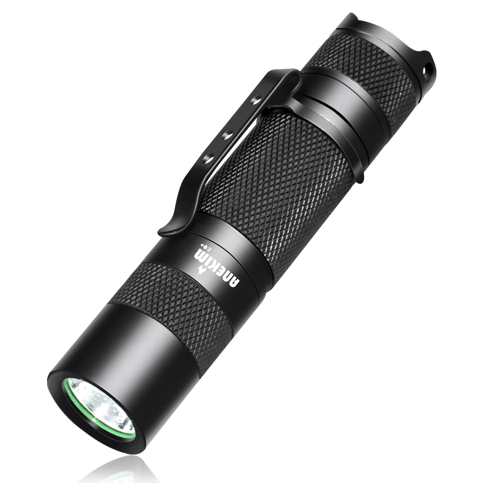 ANEKIM E6+ EDC flashlight with clip 1000 high lumen mini portable flashlight AA battery