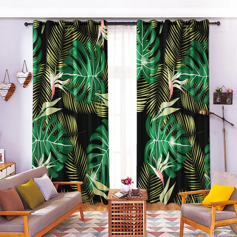 Высококачественная Затемняющая занавеска С 3d печатью для гостиной