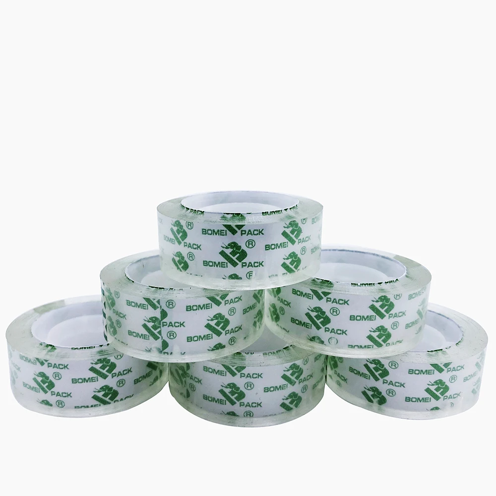 cheap price free logo printed super clear Stationary Tape  school office use