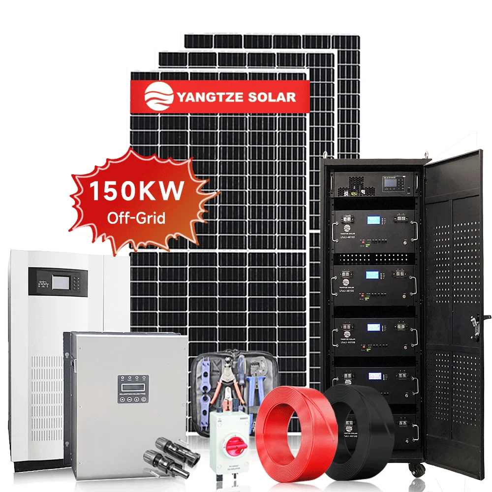 Yangtze full set industrial solar power systems hybrid 3 phase 150 kw