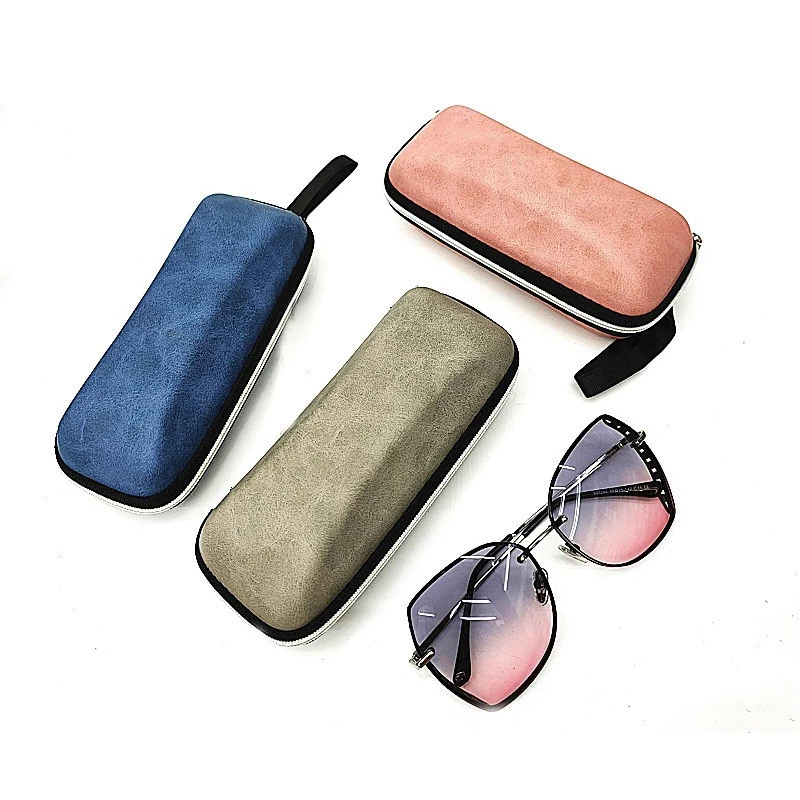 Eco Friendly Recycled Rpet Felt Spectacle Cases Metal Sunglasses Packaging Hard Glasses Case