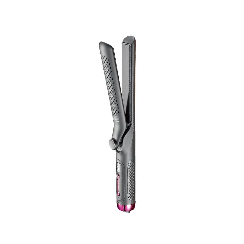 KEMEI km-2843 Negative Ion Flat Iron Infrared Hair Straightener 2 In 1 Curling Iron And Straightener For Hair Styler