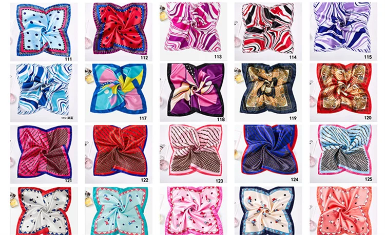 Custom Printed Paisley Polyester Cotton Bandana Square Scarf Luxury Flower Printing Silk Hair Bandana With Logo