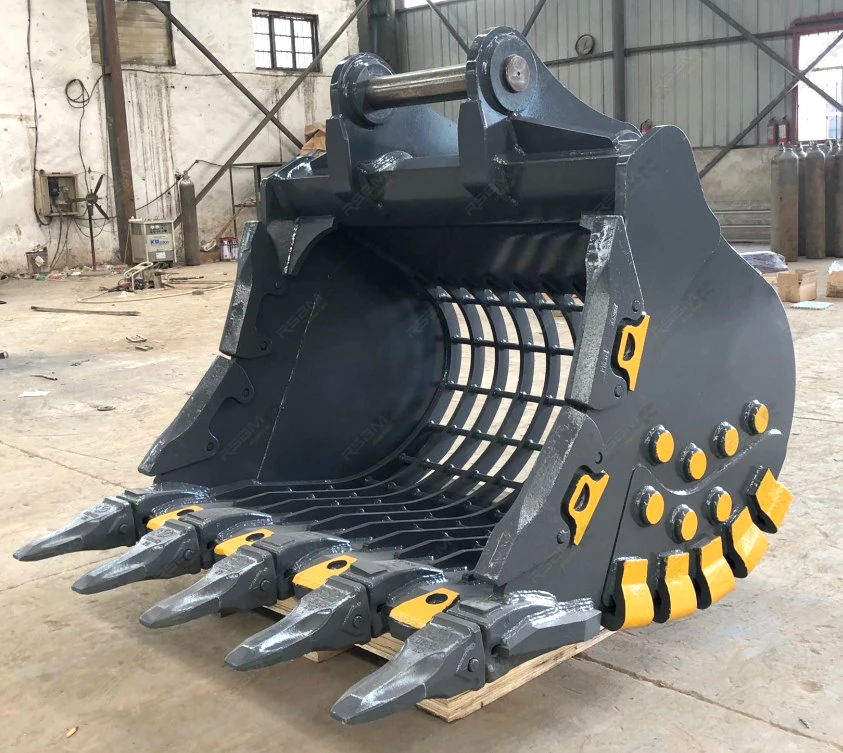 RSBM Customized Backhoe excavator 30ton skeleton Riddle rib bucket
