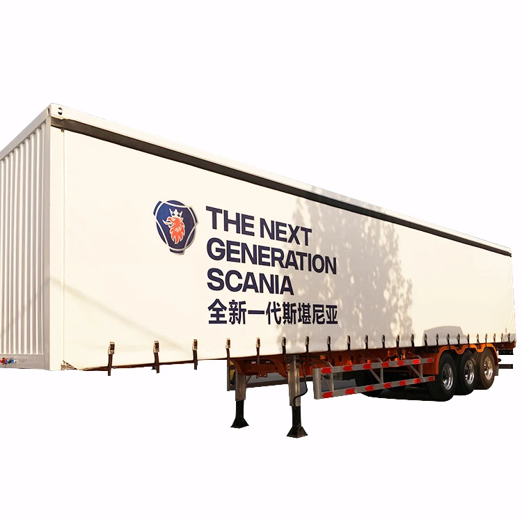 Wholesales Curtain Track Roller Van Trailer for  Mercedes Trailer Truck