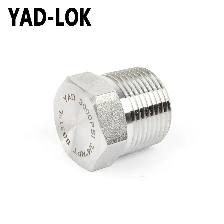YAD-LOK New Design Stainless Steel plug Pipe Nipple For Fittings Tubing