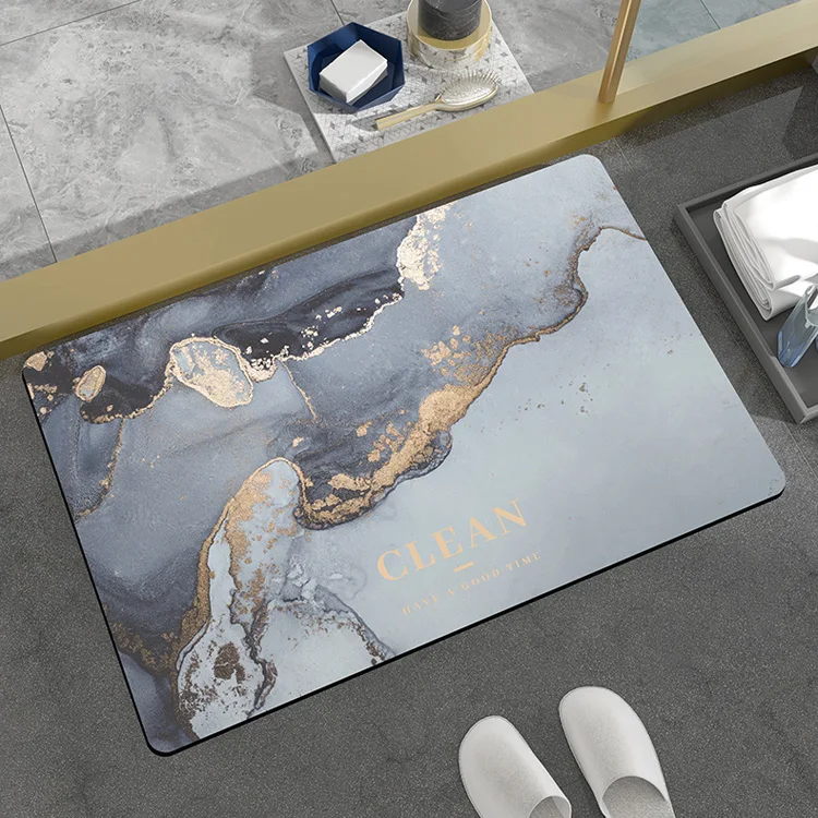 Creative Design Mat Wholesale Bathroom Door Rugs Products Soft washable Diatomite Carpet